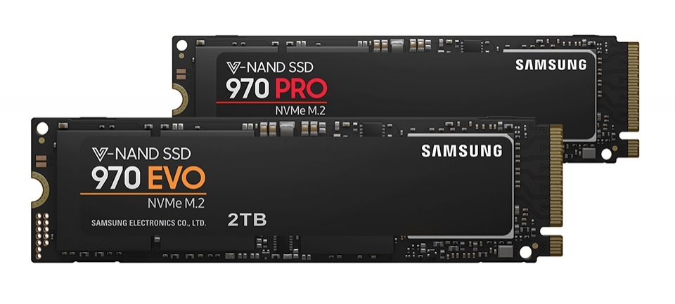 ▲ 삼성 NVMe SSD 970 PRO·EVO
