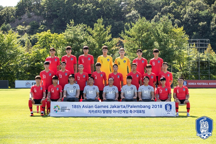 아시안게임 한국 U-23 대표팀 (출처=대한축구협회)