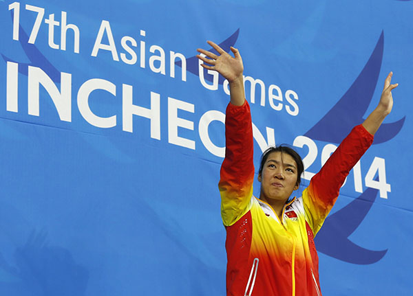 중국 여자 수영 국가대표 선두어 선수 (출처=차이나데일리)