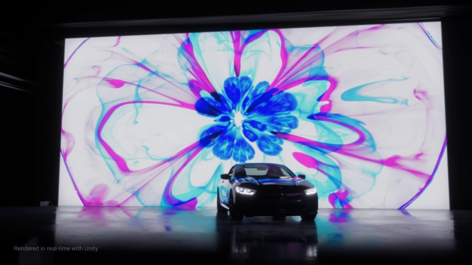 BMW그룹과의 협업으로 실시간 레이 트레이싱으로 제작된 자동차 영상