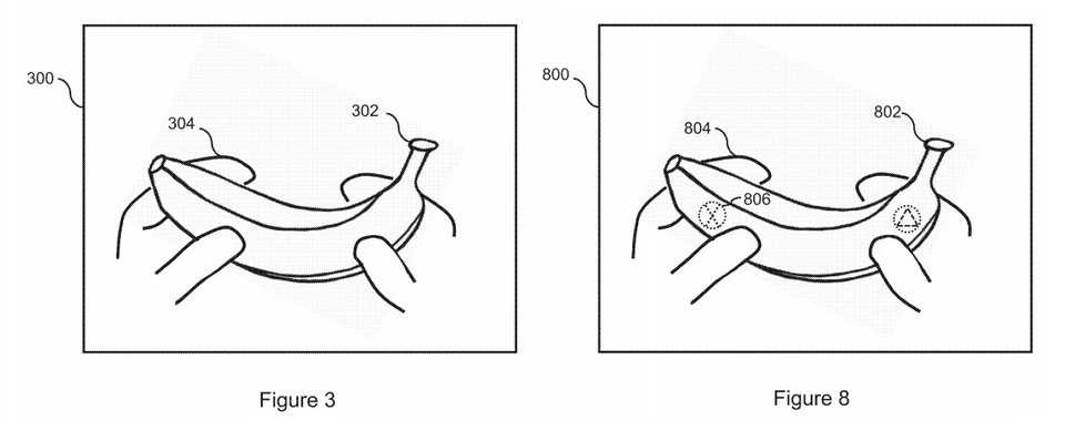 ▲ 바나나도 게임 컨트롤러로 만들어주는 소니의 특허 기술 (사진: 미국특허청)