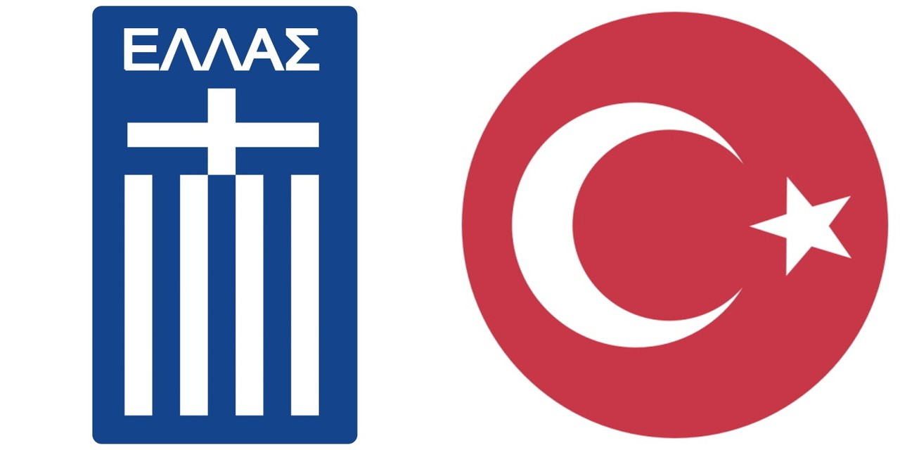▲ 그리스 축구협회 엠블럼(왼쪽), 터키 축구협회 엠블럼(오른쪽)