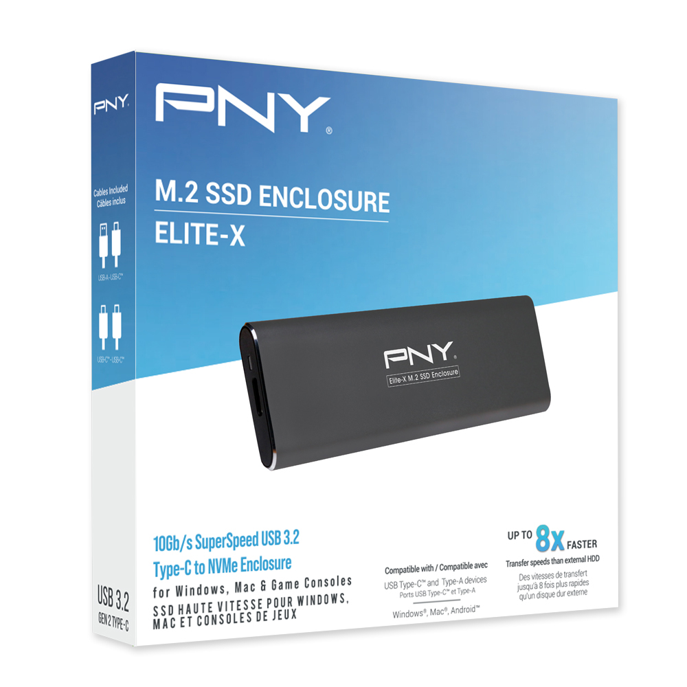 ▲합리적인 가격의 PNY Elite-x M.2 2280 SSD Enclosure 외장케이스(자료 출처 PNY 공식 홈페이지