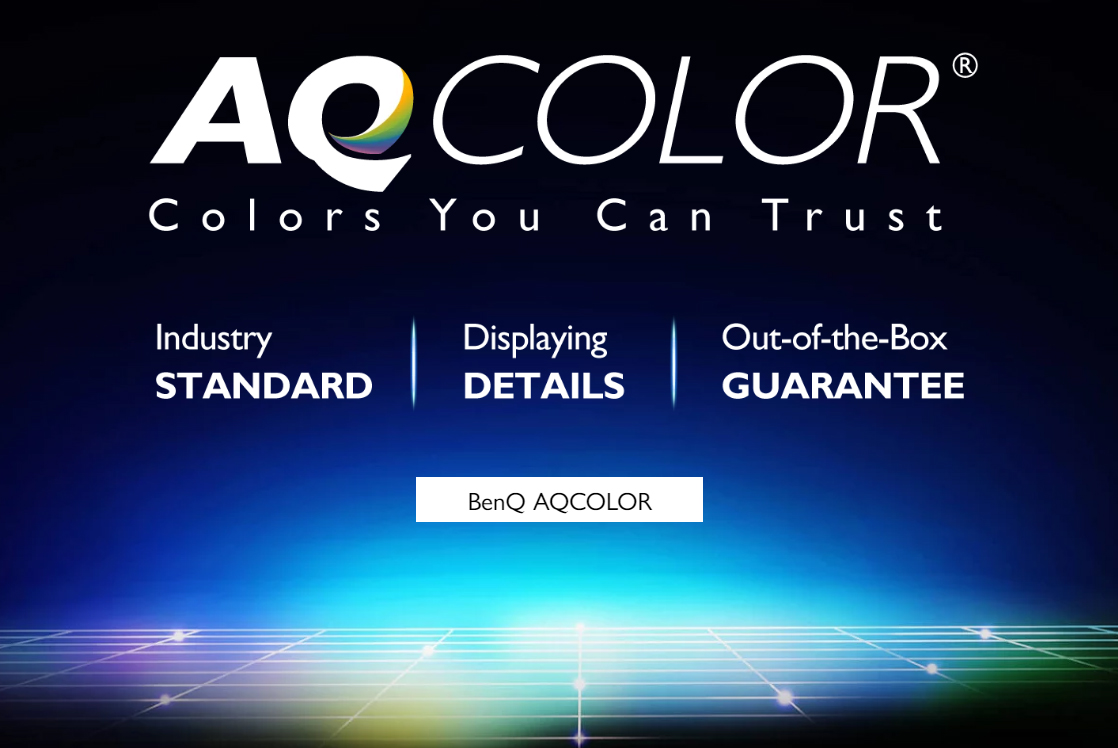 ▲ Tecnologia de cores AQ que oferece cores precisas aos usuários (Imagem = BenQ)