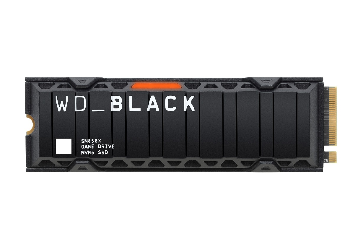 ▲ WD_BLACK SN850X NVMe SSD 히트싱크 모델