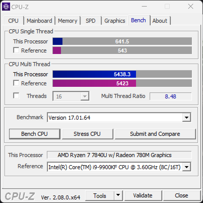 ▲ CPU 성능만 놓고 보면 코어 i9-9900KF와 비슷하다